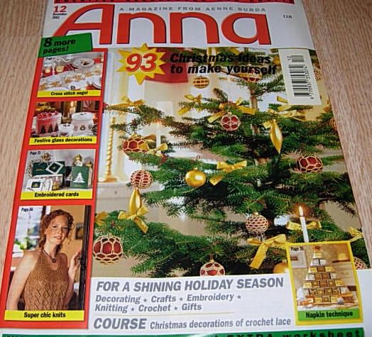 CROSS STITCH COUNTED THREAD BOBBIN LACE ANNA BURDA MAGAZINE  