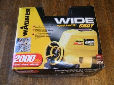 Wagner Wide Power Painter Shot Paint Sprayer Model 305  