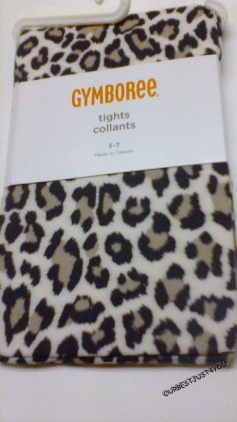 NWT Gymboree LEOPARD CHIC Dress Tights Glitter Bangle  