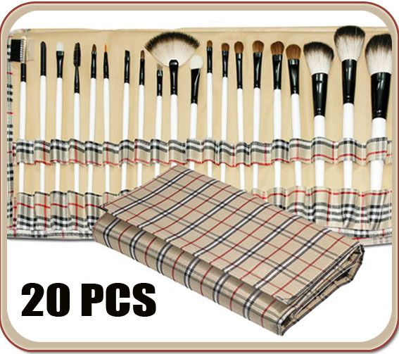 20 PCS PONY & GOAT HAIR PROFESSIONAL MAKEUP BRUSHES SET  