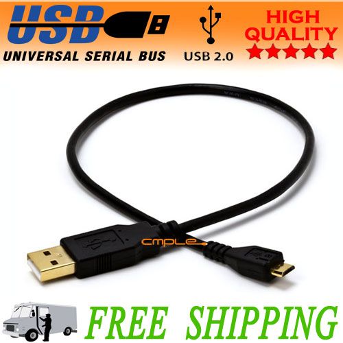 FT High Speed USB 2.0 A to Micro B 5 Pin Male Cable M/M Data 