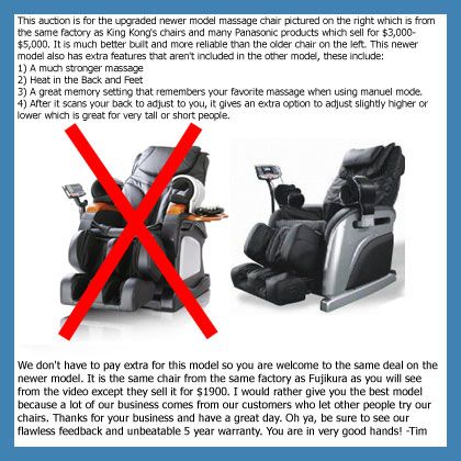 2012 NEW MD E05 Massage Chair Massager Black Leather et  