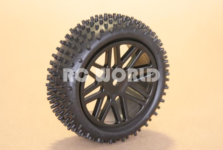 RC 1/10 BUGGY RIMS TIRES WHEELS KYOSHO TAMIYA NARROW SPIKE  