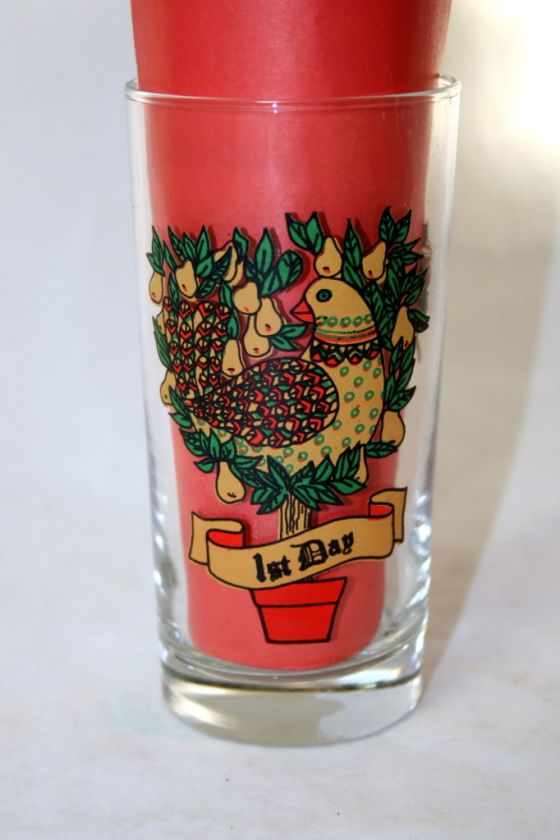 Pepsi Cola 12 Days of Christmas Collector 12oz Glass Day 1 The 