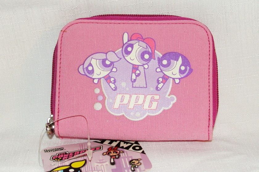 NEW~ POWERPUFF GIRLS~ PINK WALLET 4 X 5  