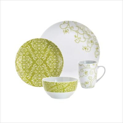 Rachael Ray Dinnerware Curly Q 16 Piece Dinnerware Set 58075 