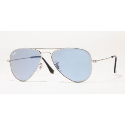 Ray Ban RB3044 Aviator Sunglasses Small Silver W3177  