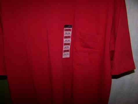 St. John Bay MENS BIG & TALL * RED POCKET T SHIRT  