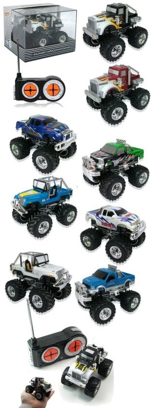 RADIO CONTROL MINI MONSTER TRUCK REMOTE CONTROLLED PICKUP & JEEP 