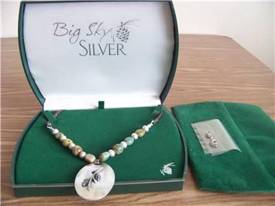 NEW BIG SKY SILVER JEWELRY PINE BOUGH NECKLACE SALE  