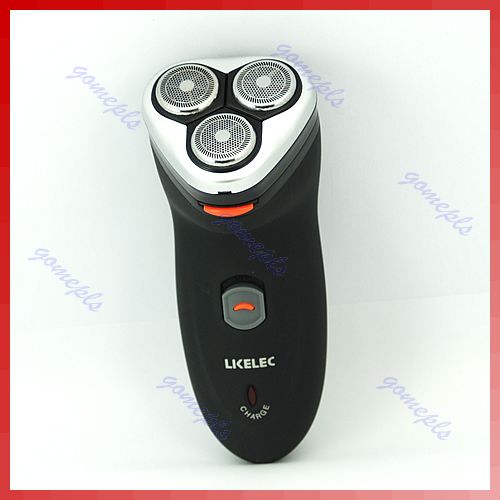 Rechargeable Mens Razor 3 three blade Rotary Shaver EU  