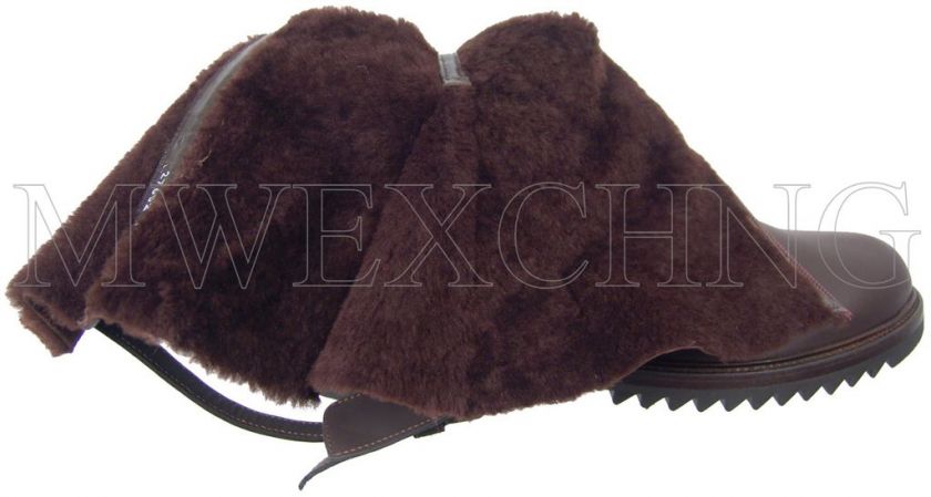 CESARE PACIOTTI LUXURIOUS SHEARLING BOOTS SHOES US 11  