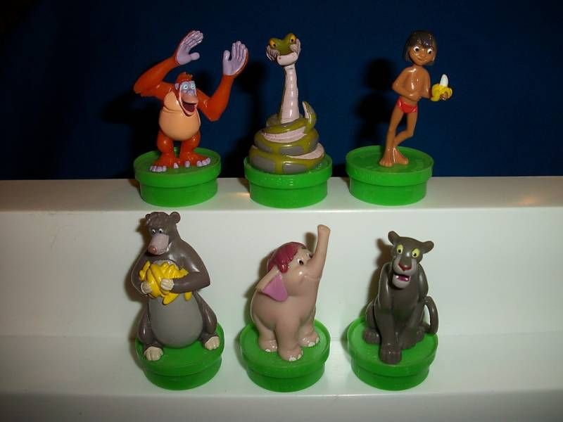 JUNGLE BOOK Disney Smarties TUBE TOPPER set 6 Figures  