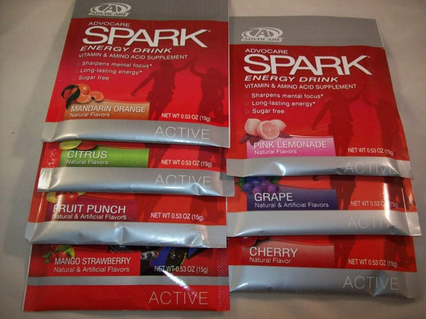 Advocare spark sample all 7 flavors NEW STOCK  