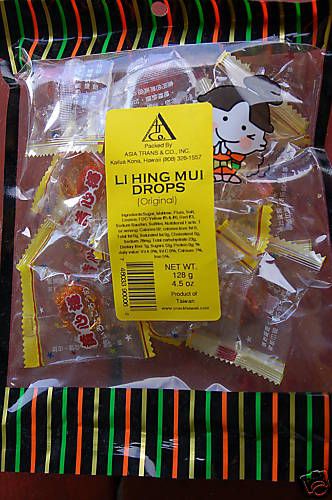 packages LI HING MUI SEED DROPS SWEET CANDY HAWAII  