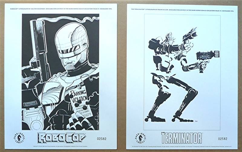 SIMONSON & MILLER ROBOCOP & TERMINATOR LITHOGRAPHS.  