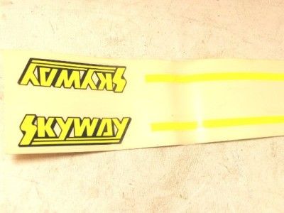 SKYWAY STICKERS DECALS BMX NOS STREET STYLER SCENE  