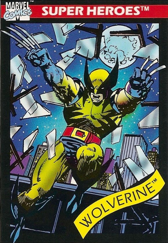1990 Marvel Universe #23 WOLVERINE Trading Card  