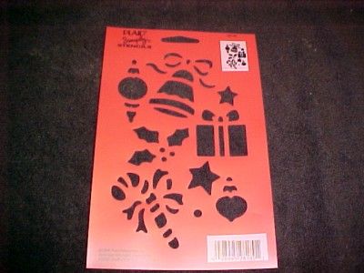  Holiday Stencil Templates 5x8 Lots of Image Gingerbread man, tree 