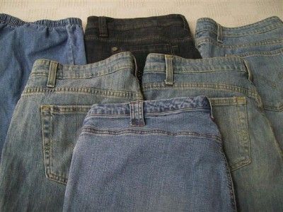 Plus Size Lot of 6 Womens Nice Jeans Denim Pants Size 2XL 18/20 