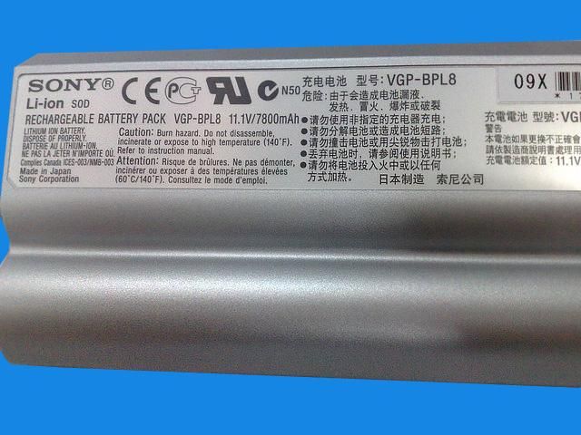 Original 7800 mAH Battery for SONY FZ Series VGP BPL8  