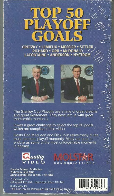   LEMIEUX Bobby ORR Mark MESSIER Many More Stanley Cup VHS New  