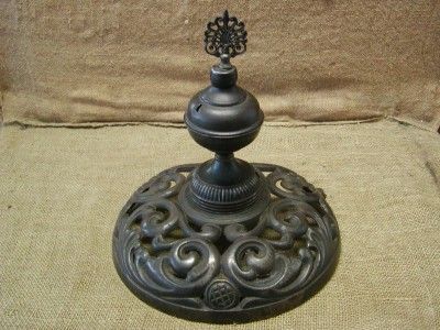 Vintage Iron Stove Finial  Antique Old Garden Decor  