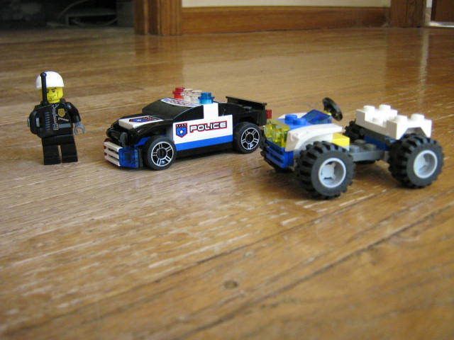   Police Rescue Mini Figure Walkie Talkie Police Car ATV Nice Lot  