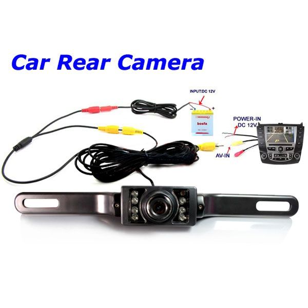 License Plate E322 135°Car Rear View Backup Camera Night Vision US 