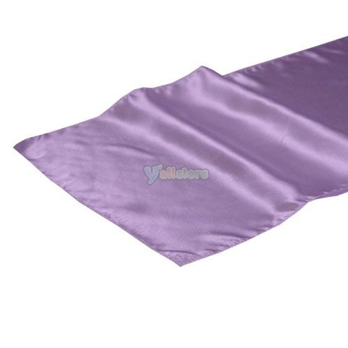 Lavander Satin Table Runner Wedding Party Decoration  